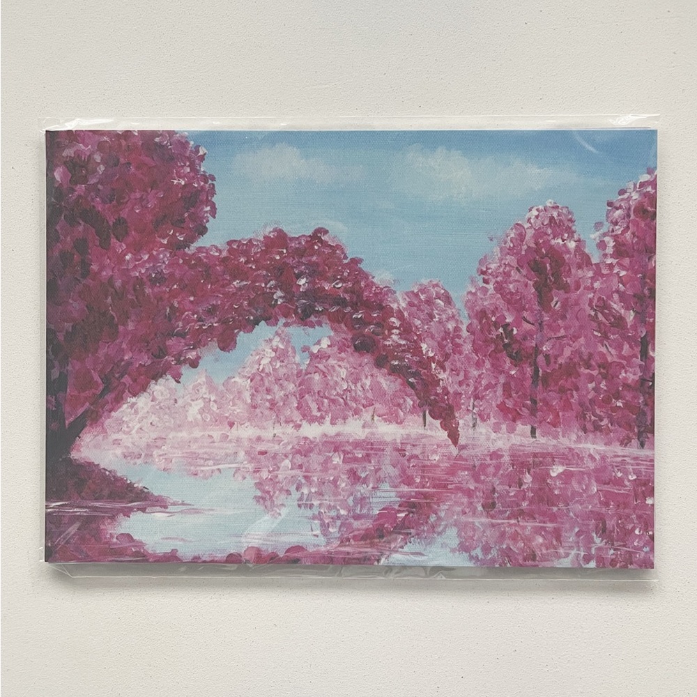 Cherry Blossoms In Bloom Flowering Trees Photo Art Print 5x7